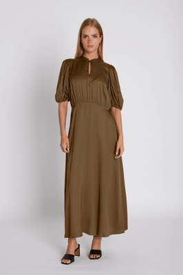 Rue De Femme Lorelei Dress - Brown Suger