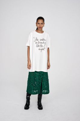 Rabens Saloner Fauna Skirt - Green