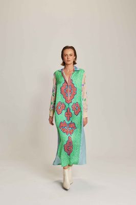 ME 369 Kennedy Placket Dress - Shipibo