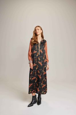 ME 369 Kennedy Placket Dress - Rodeo