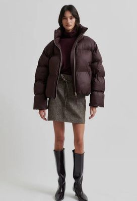 Second Female Rlya Puffer Jacket - Chocolate Plum
