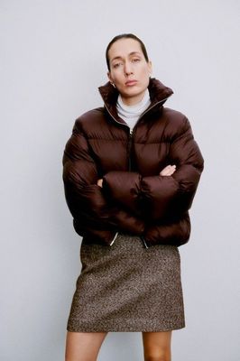Second Female Rlya Puffer Jacket - Chocolate Plum