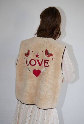 Lollys Laundry Jace Love Vest - Beige
