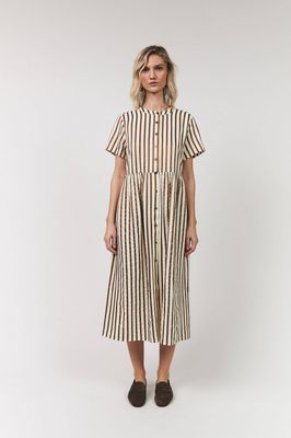 Lollys Laundry Aliya Maxi Dress - Dark Mokka
