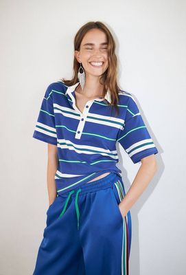 Lollys Laundry Ulma Polo Tee - Blue