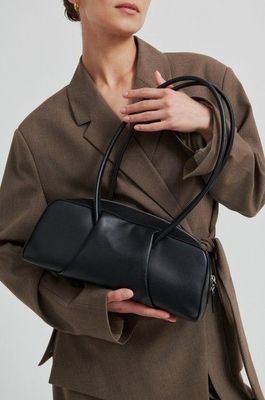 Second Female Finesse Leather Bag - Black