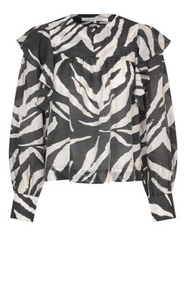 Second Female Zenula Ruffle Blouse - Soft Beige