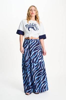 Pom Amsterdam Animal Skirt - Blue