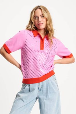 Pom Amsterdam Polo Sequins - Cheering Pink