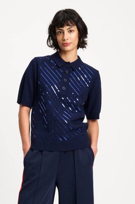 Pom Amsterdam Polo Sequins - Night Blue