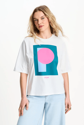 Pom Amsterdam Pom White Tee