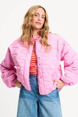 Pom Amsterdam Quilted Jacket - Cheering Pink