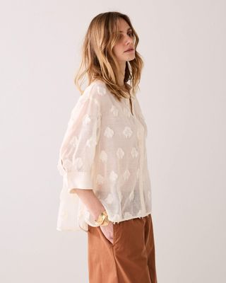 Summum 3D Blouse - Ivory
