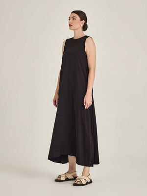 Caroline Sills Dakota Satin Dress - Black