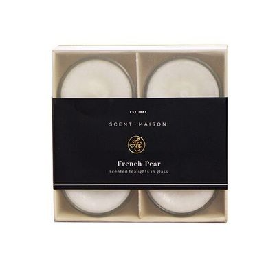 Maison Glass Tealights French Pear