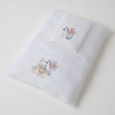 Towel and Facewasher in Organza Bag