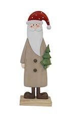 Wooden Santa with Tree