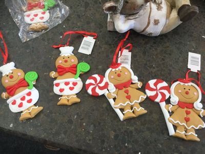 Clay dough Gingerbread Couple 2 Asst