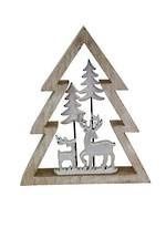 Wooden Tree with Deer