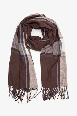 Cocoa Check Scarf