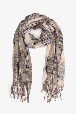 Marshmellow Plaid Scarf