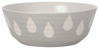 Gray Ceramic Imprint Bowl