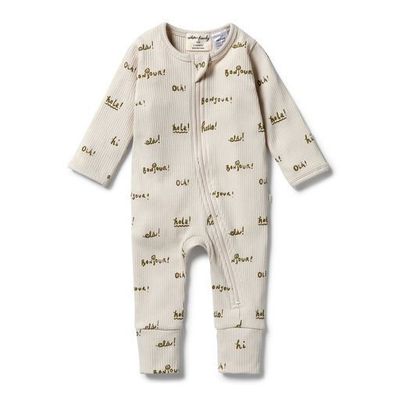 Bonjour Zipsuit with Feet