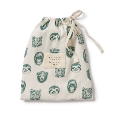 Hello Jungle Organic Bassinet Sheet