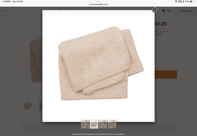 100% Wool Knit Baby Blanket