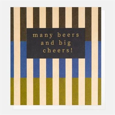 Many Beers and Big Cheers Birthday Card