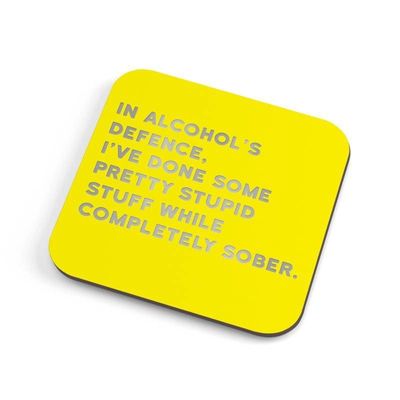 Alcohols Defense Coaster