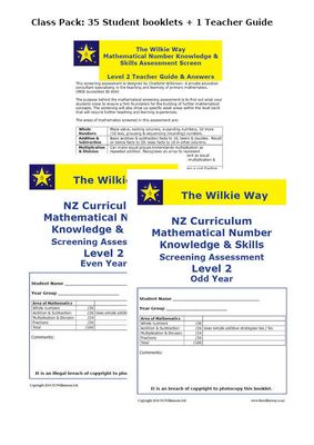 Level 2 Assessment Screen 25 Pack (in stock)