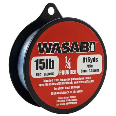 Wasabi 1/4 spools monofilament