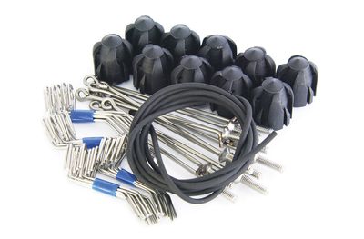 Standard Grip Assembly Kit Black - Short Tail Wires (10 pc set)