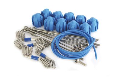 Standard Grip Assembly Kit Blue - Long Tail Wires (10 pc set)