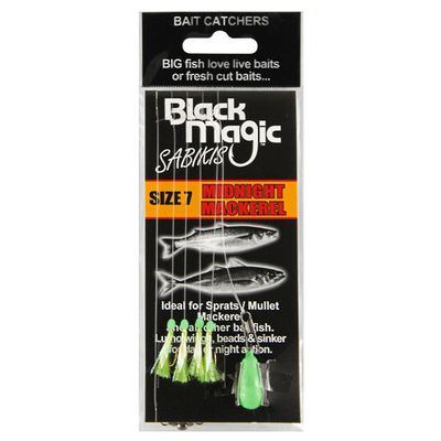 Black Magic Bait Sabiki Midnight Mackerel Size 7