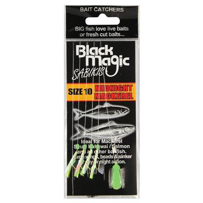 Black Magic Bait Sabiki Midnight Mackerel Size 10