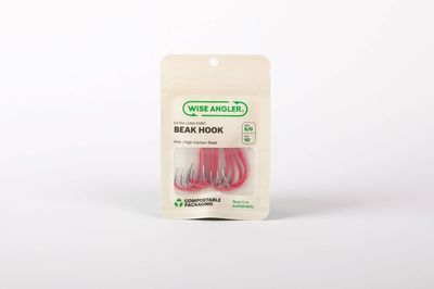 Wise Angler - Beak Hook 5/0 - Extra Long Point / Pink
