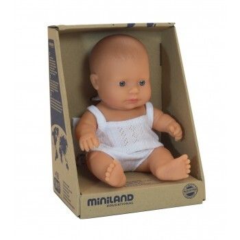 Miniland Doll - Anatomically Correct Baby, Caucasian Girl 20cm