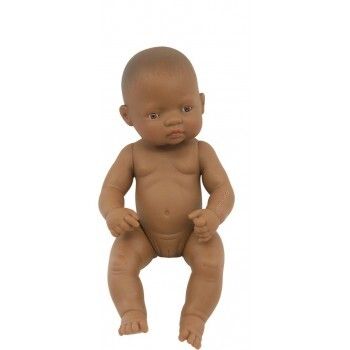 Miniland Doll - Anatomically Correct Baby, Latin American Girl 32 cm UNDRESSED