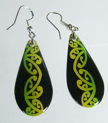 Click to see more:  Graphic design resin earrings
