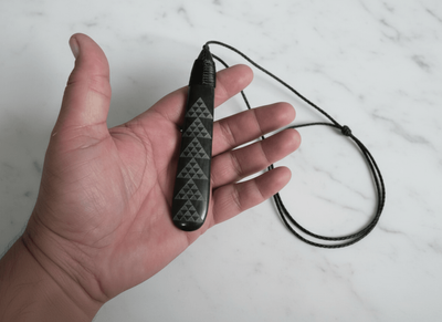 Pounamu Roimata (Tear Drop) Necklace Patikitiki Design
