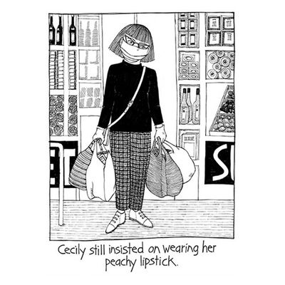 Cecily | Tea Towel - Peachy Lipstick