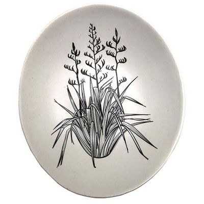 Jo Luping Design | Porcelain Bowl | Harakeke Black on White