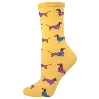 Socksmith | Womens Socks | Haute Dogs Yellow