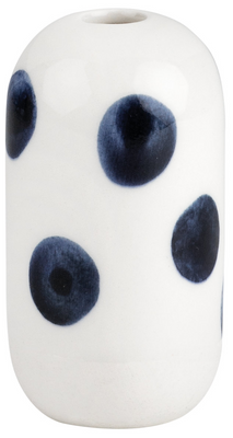 Rader | Mini Vases | Ink Blue Dot