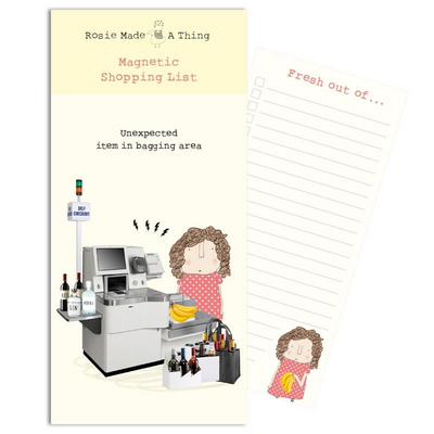 Rosie Made a Thing | Magnetic List Pad - Unexpected item in bagging area