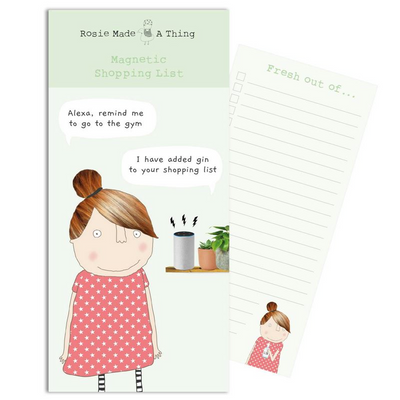 Rosie Made a Thing | Magnetic List Pad - Alexa remind me to go to the gym ...