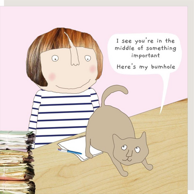 Rosie Made a Thing | Card | Cat bum