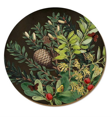 Wolfkamp &amp; stone| pine cones and berries-placemat